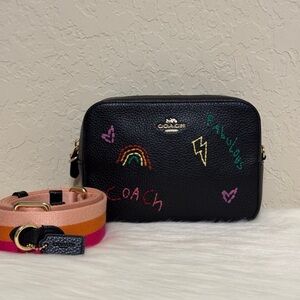 Coach Mini Camera Bag With Diary Embroidery